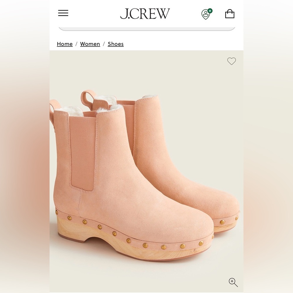 J. Crew Faux Fur lined Chelsea Boot